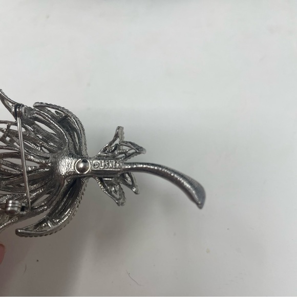 LISNER Silver Tone Wheat Design Brooch - Picture 4 of 4